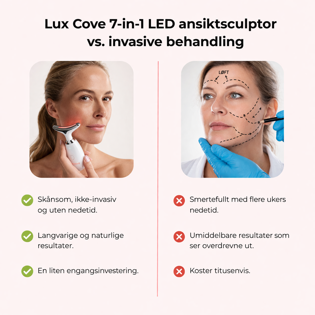 Opsyla 7-i-1 LED-ansiktsskulptør